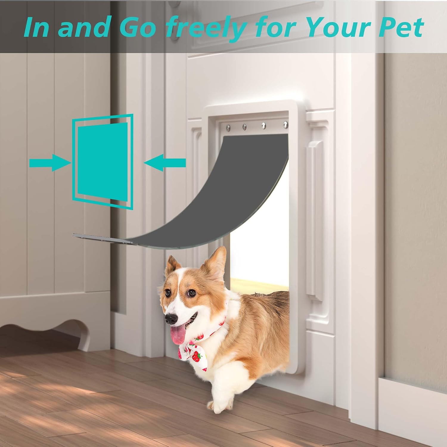 Detalle 1 de MOLYLY Dog Door Replacement Flaps, 2-Pack