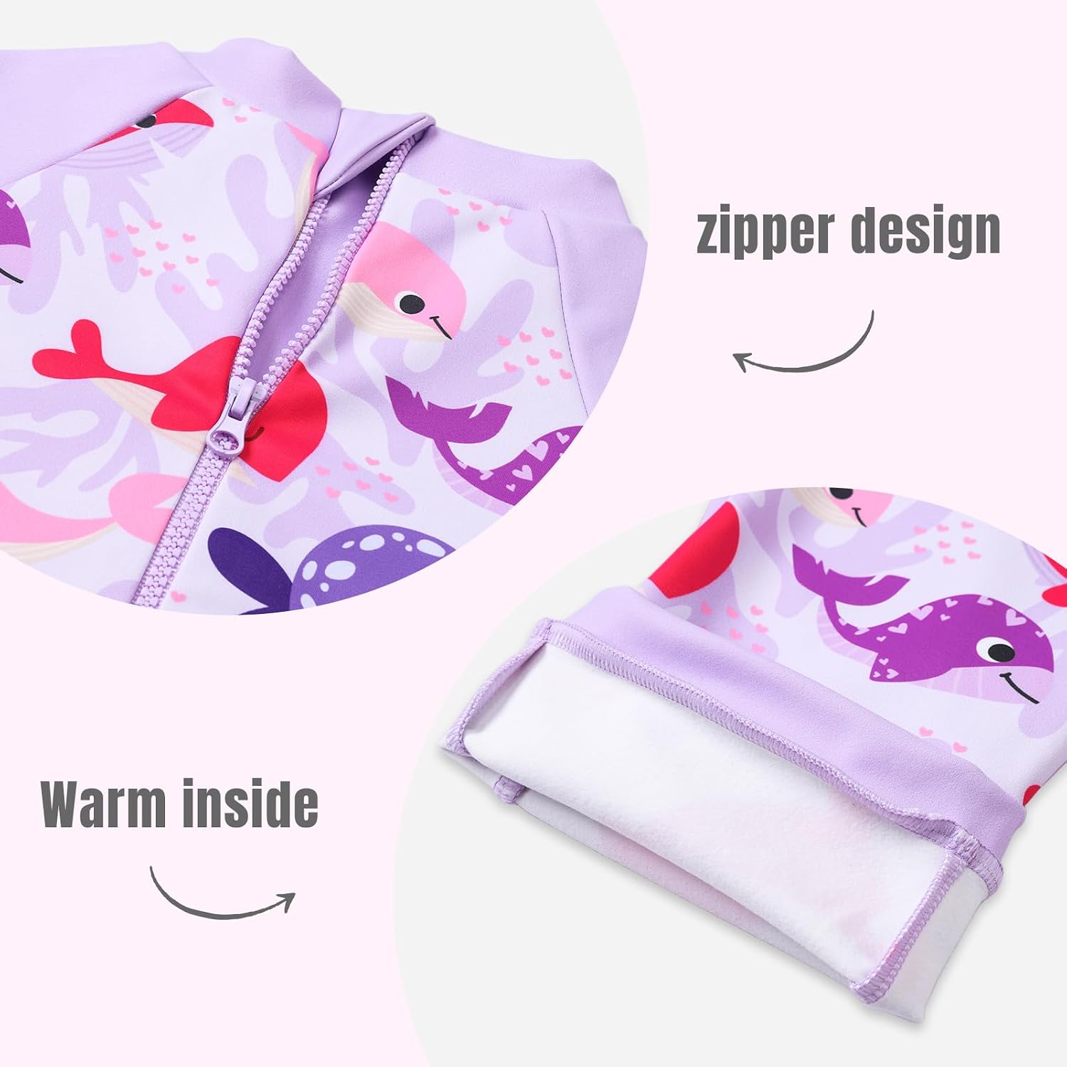 Detalle de Ewbob baby swimming warm suit 98% polyester