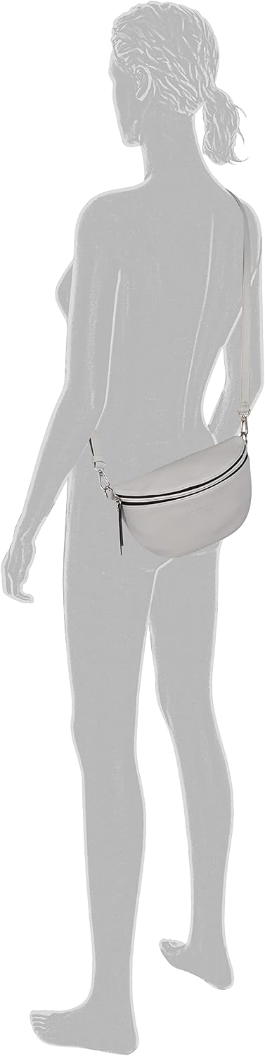 Detalle de TOM TAILOR Denim Rosie Damen Gürteltasche – Bauchtasche, klein, Grau