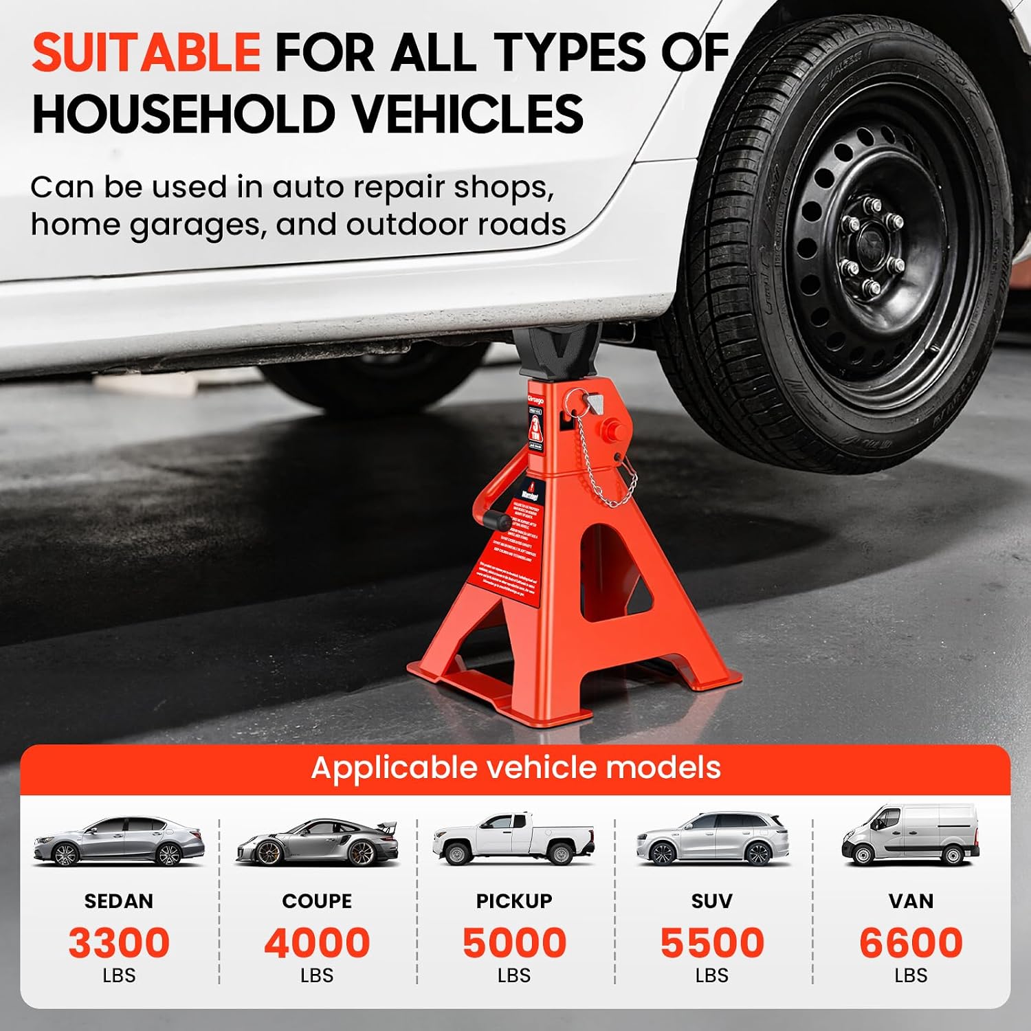 Detalle 2 de Giroago Jack Stands 3-Ton