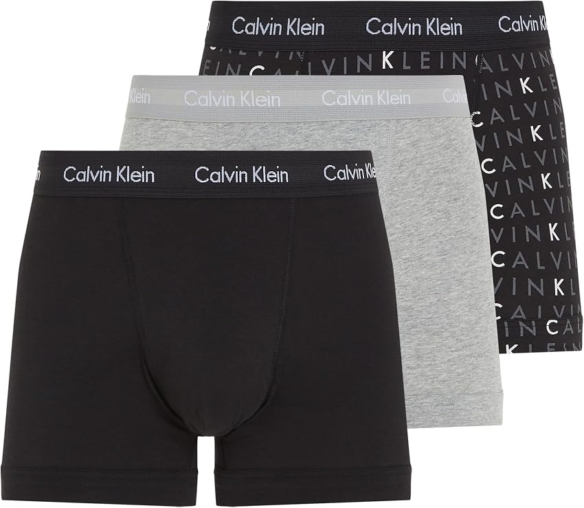 Imagen de Calvin Klein Pack 3 Bóxers de Algodón Elástico, M en OfertitasTOP