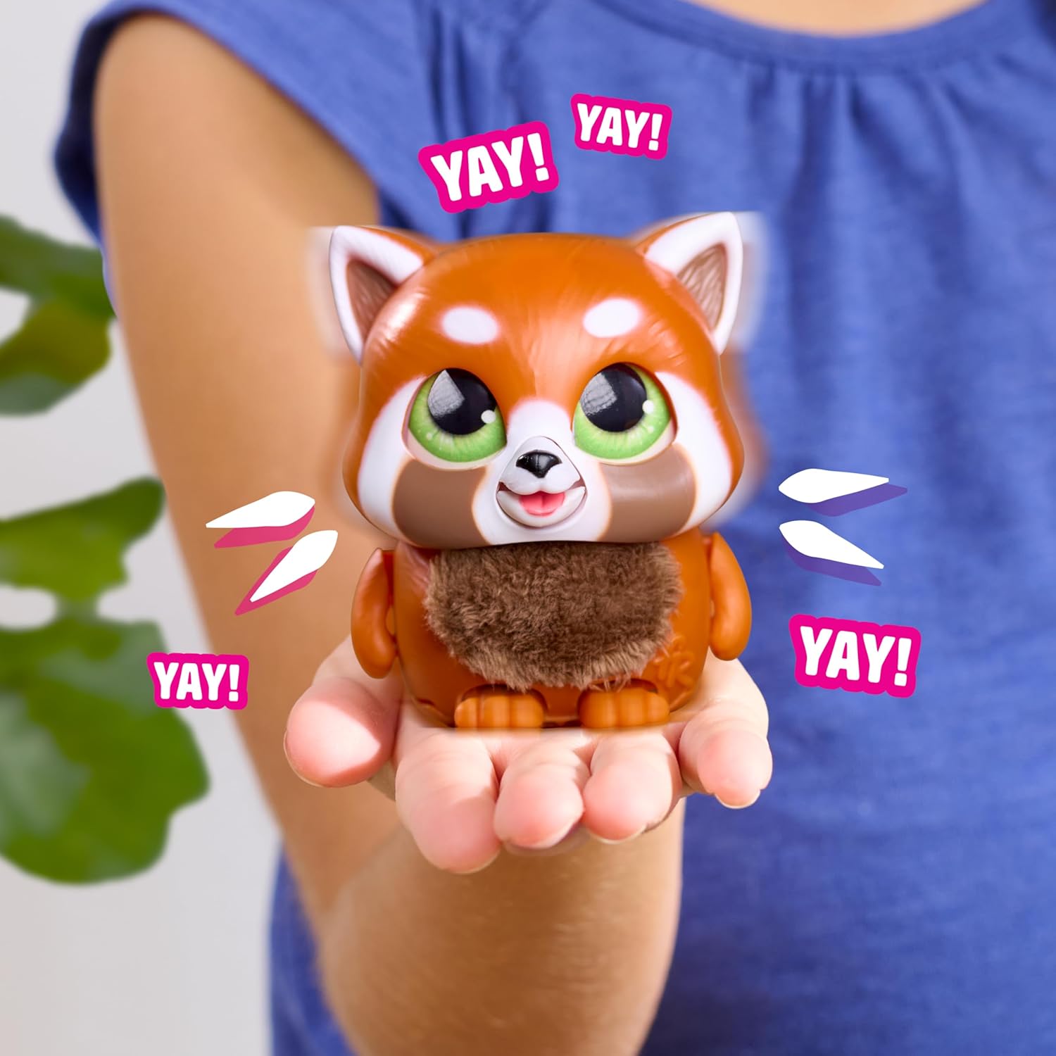 Detalle de Just Play FurReal Handfuls Shy il Panda Rosso, peluche interattivo da 8,9 cm per bambini dai 4 anni