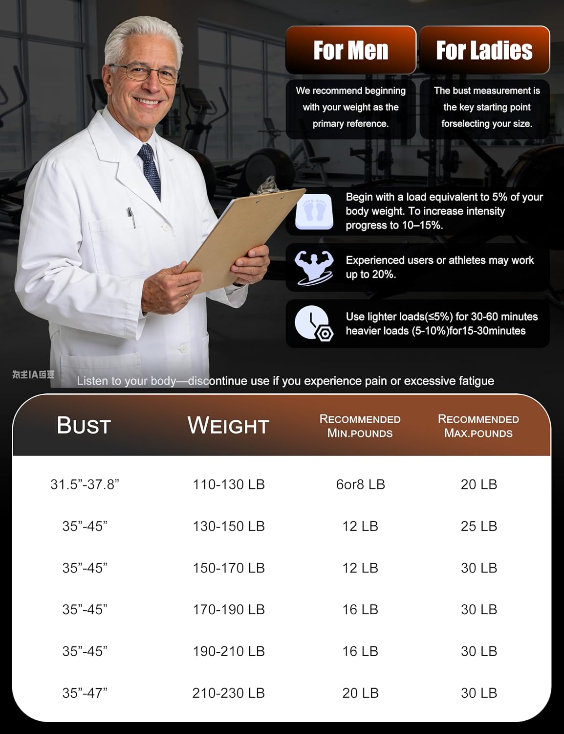 Thumbnail 5 de Henkelion VEST-12LB-004 Weighted Vest, 12 lb Neoprene with Adjustable Strap