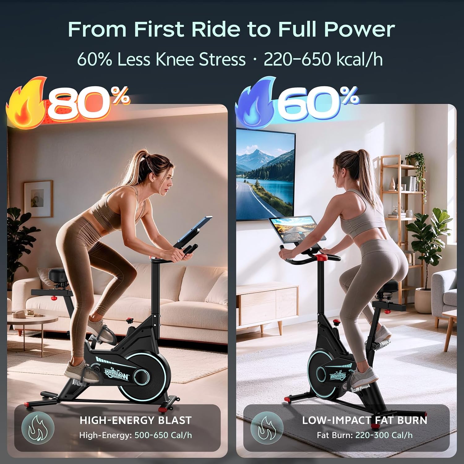 Thumbnail 6 de Indoor Spin Bike 300 lb Capacity