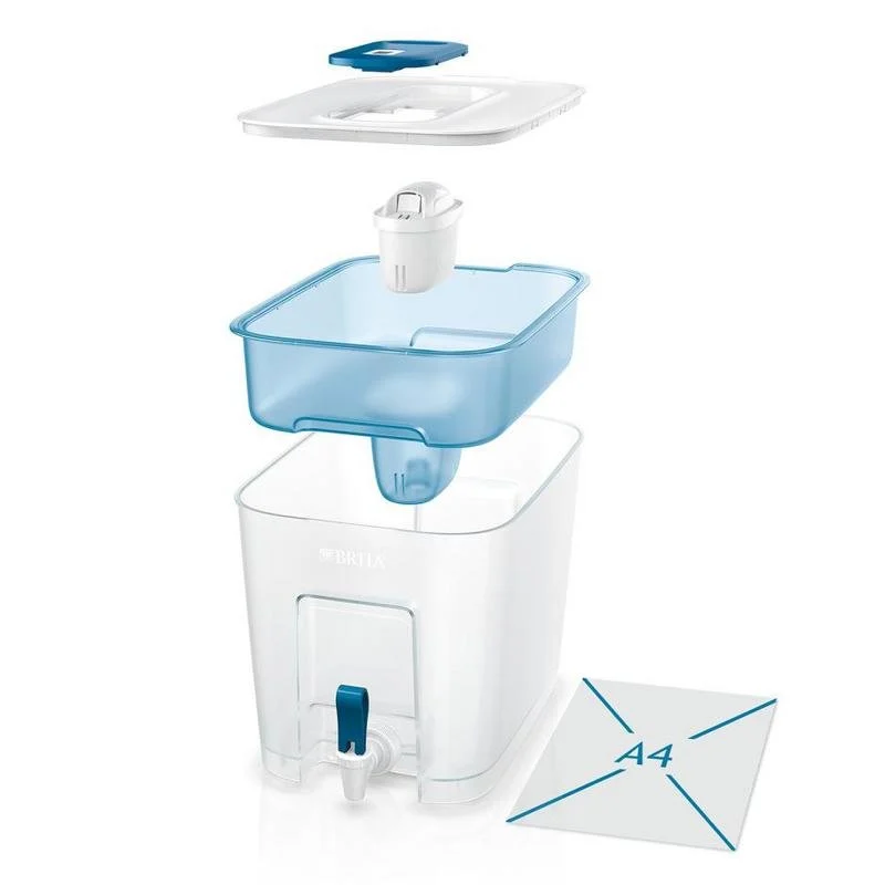 Detalle 2 de BRITA Flow 8,2 L con Maxtra Pro: filtro de agua azul transparente para sabor y menos cal