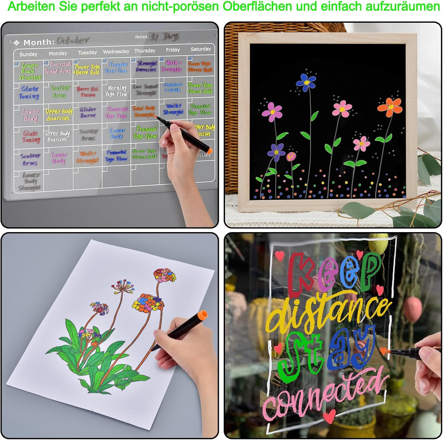 Thumbnail 6 de LivDeal 24 Kreidemarker für Glas 🎨