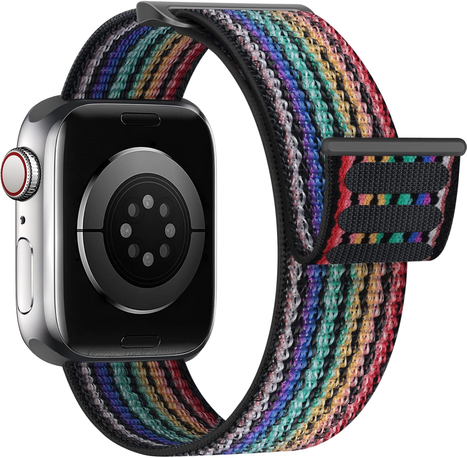 Detalle de Yoohoo Nylon Straps for Apple Watch – 44/45/46/49mm, Compatible with Series 1–11, SE, Ultra