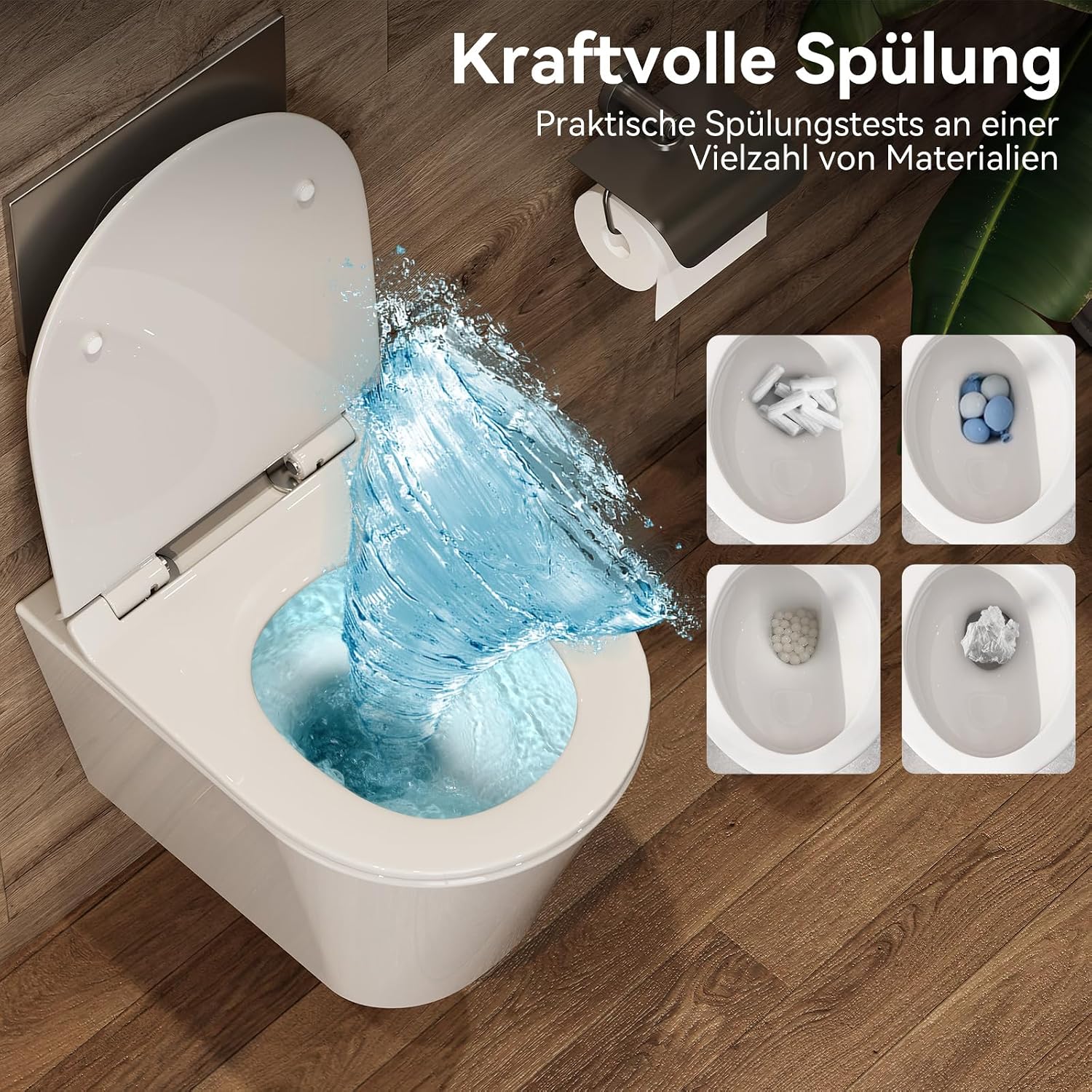 Thumbnail 2 de Wand-WC Spülrandlos Keramik, geruchsarm