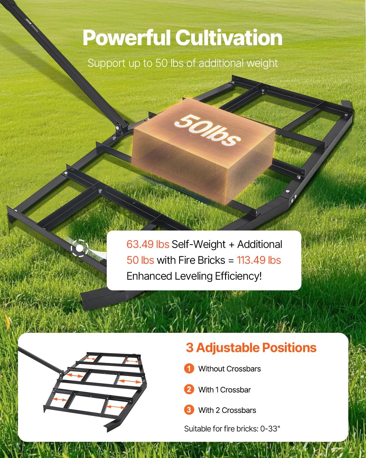 Detalle 2 de VEVOR Drag Harrow 84-Inch Width