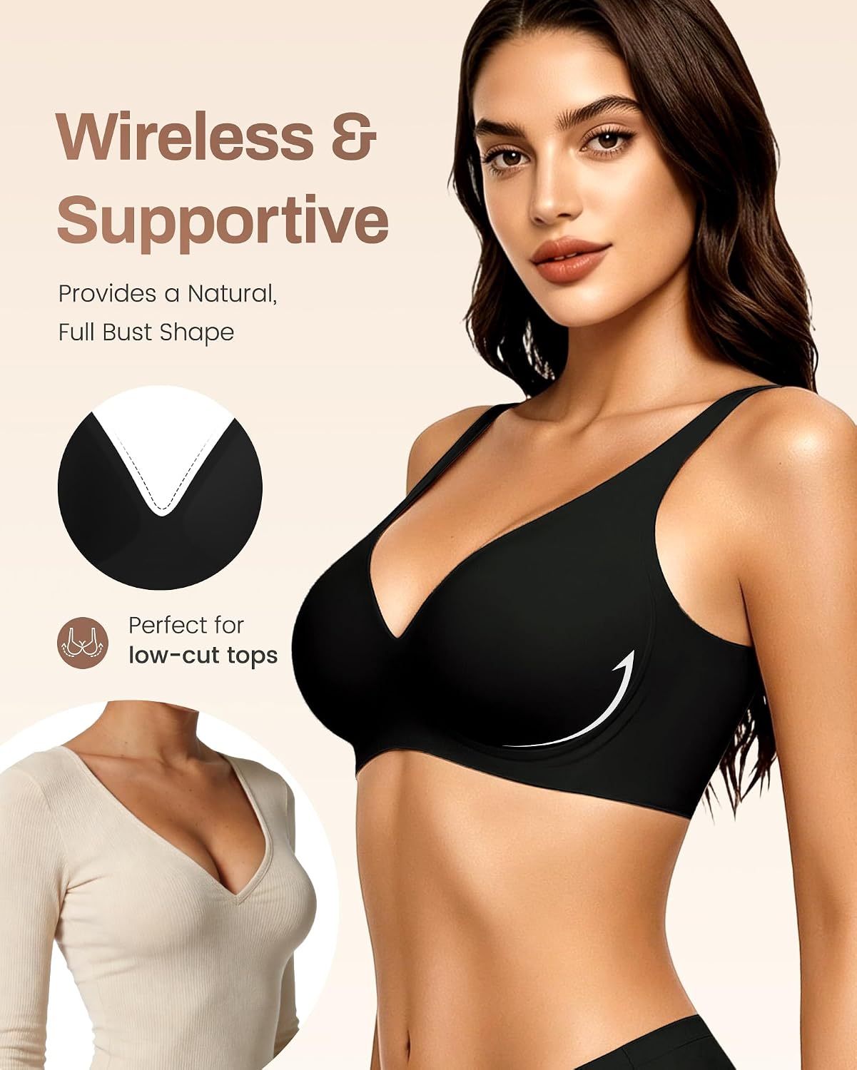 Thumbnail 2 de Gailife Deep V Plunge Bra