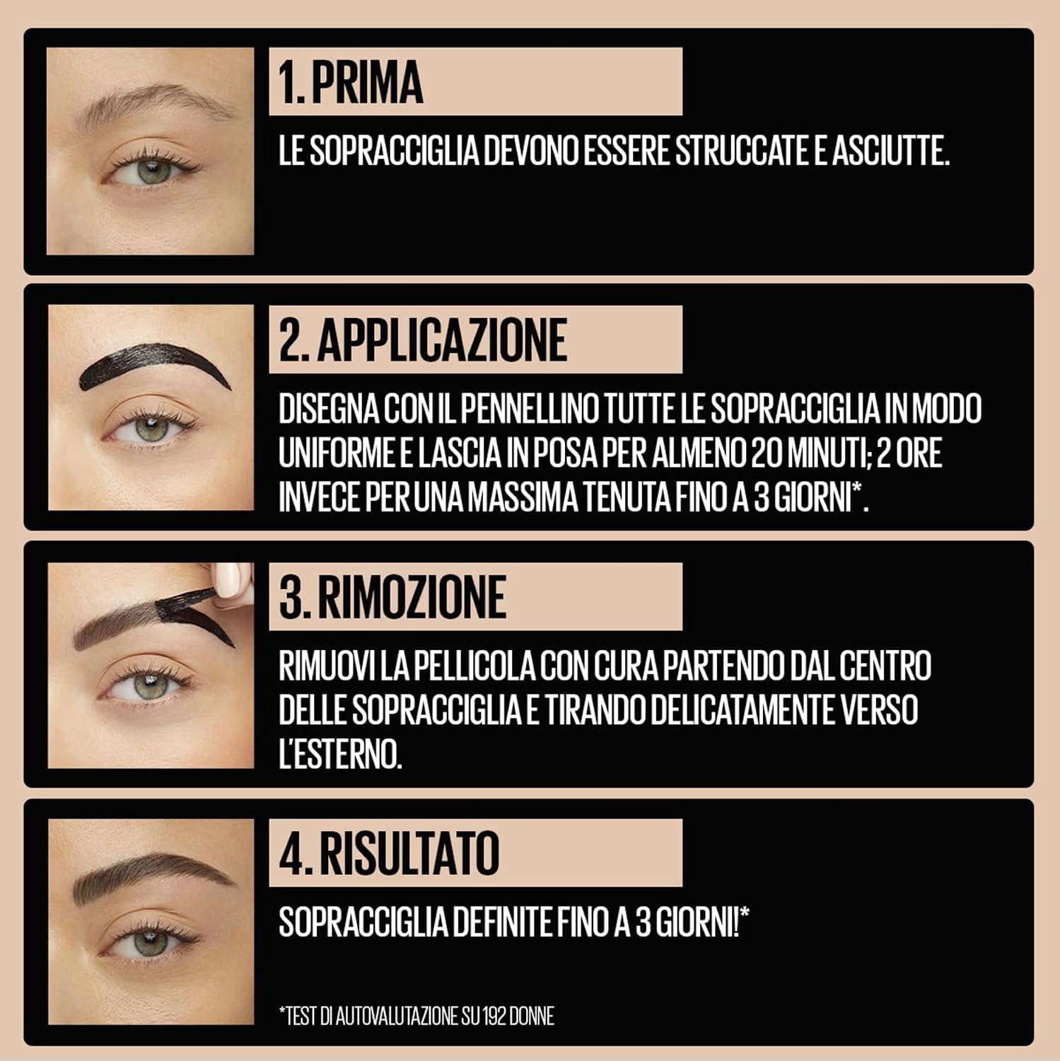 Thumbnail 4 de Maybelline New York Tattoo Brow Peel-Off (01) Light Brown: tinta sopracciglia semipermanente peel-off