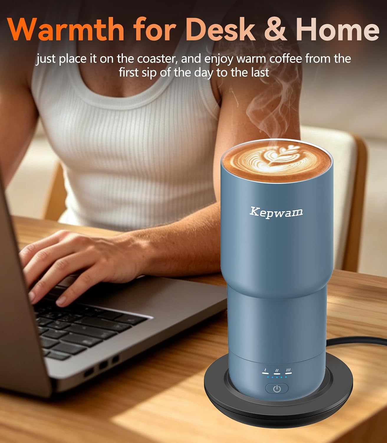 Detalle 2 de Kepwam Self-Heating Travel Mug 20oz