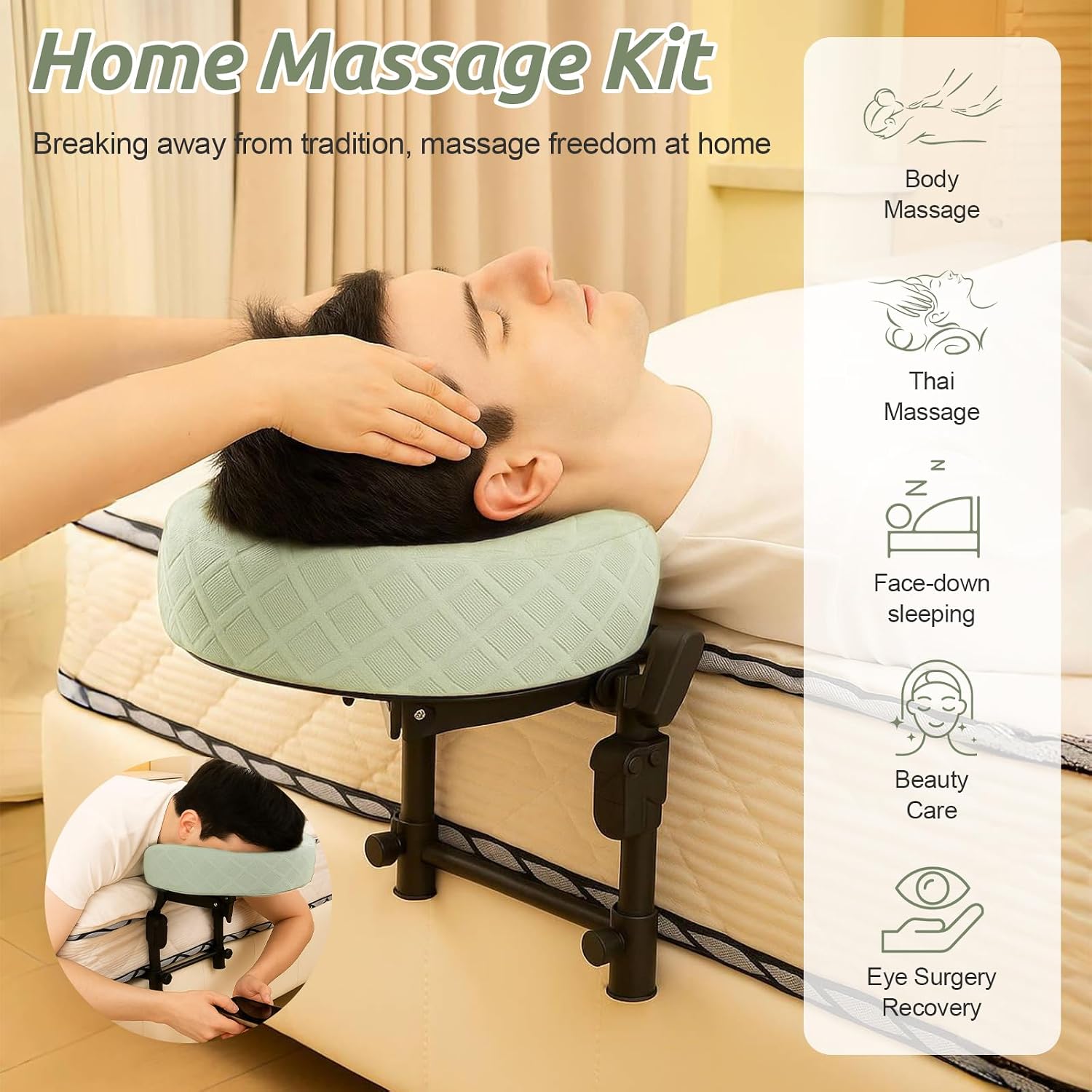 Detalle de Cxgros Massage Headrest for Bed 3.5 lb