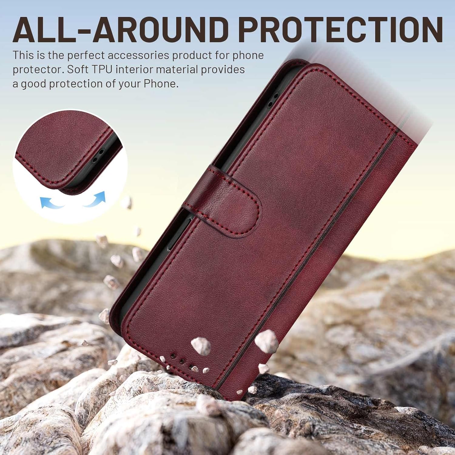 Detalle 2 de JanCalm Wallet Phone Case for Galaxy A17 5G