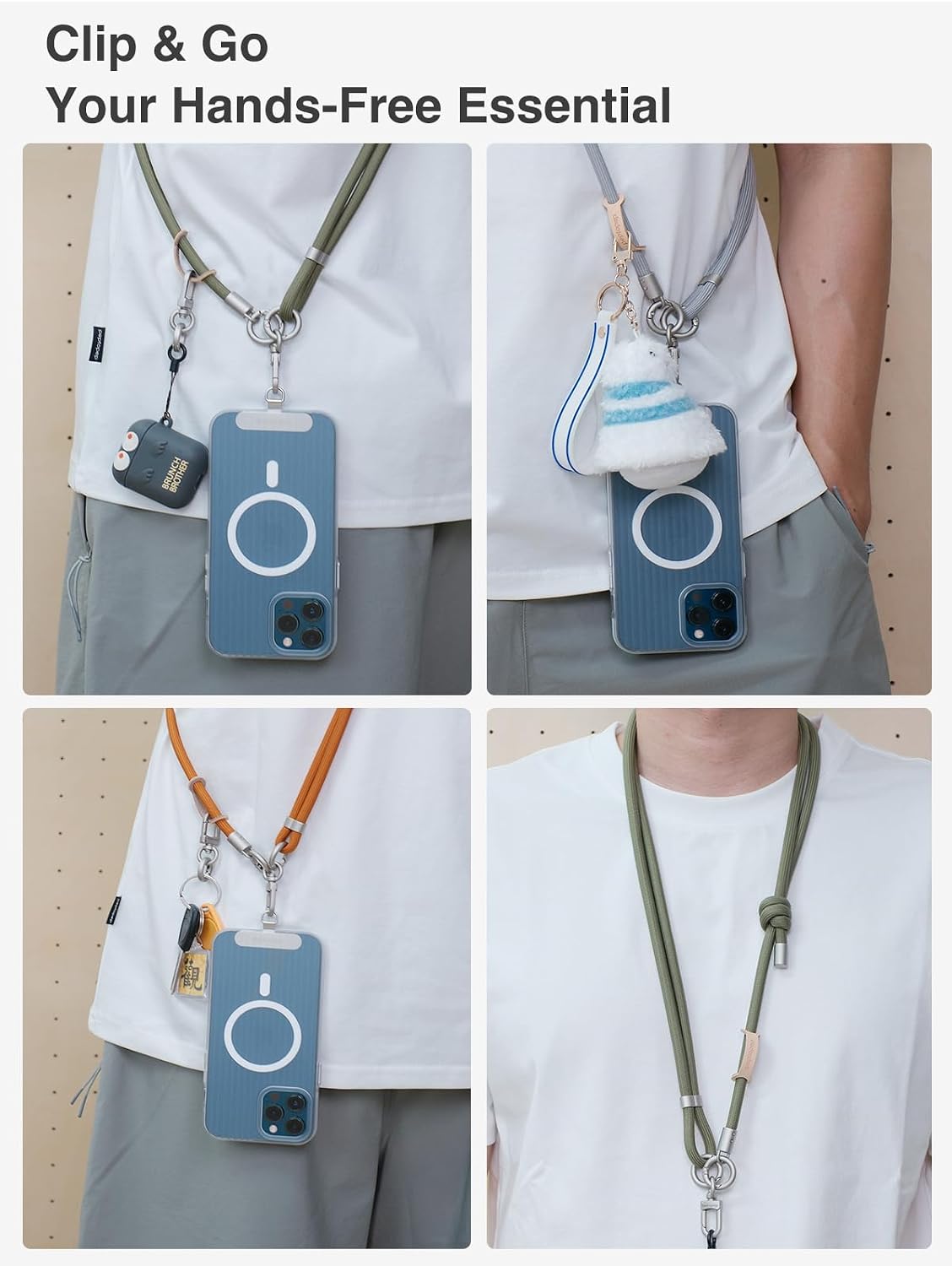 Detalle de Beyrf phone lanyard with anti-theft strap