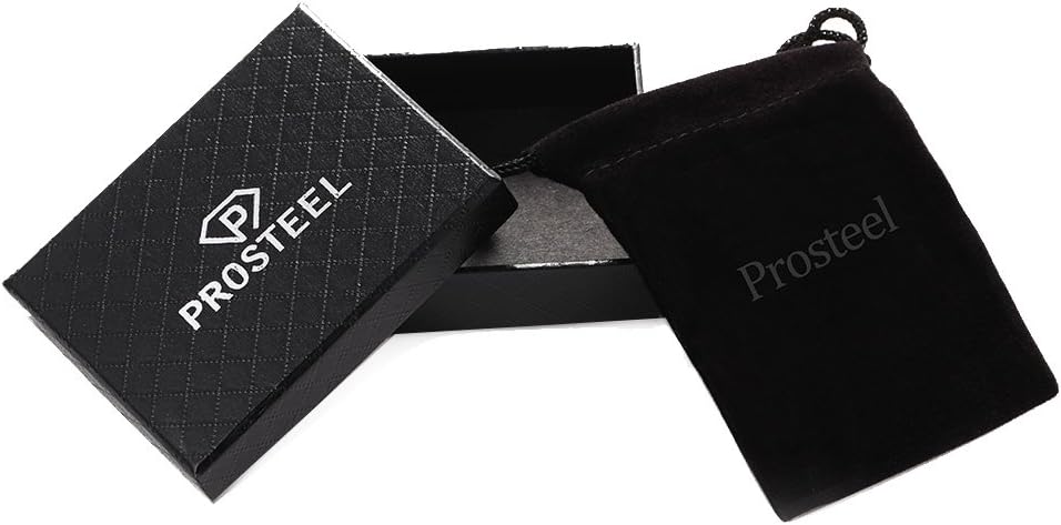 Thumbnail 6 de PROSTEEL set di orecchini a cerchio da donna in acciaio inox 316L (argento, nero e oro) con diametro 40 mm