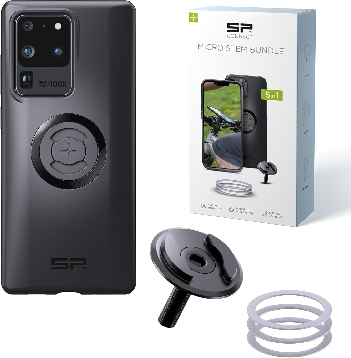 SP Connect Micro Stem Bundle SPC+ pour Samsung S20 Ultra : support vélo guidon + fixation magnétique