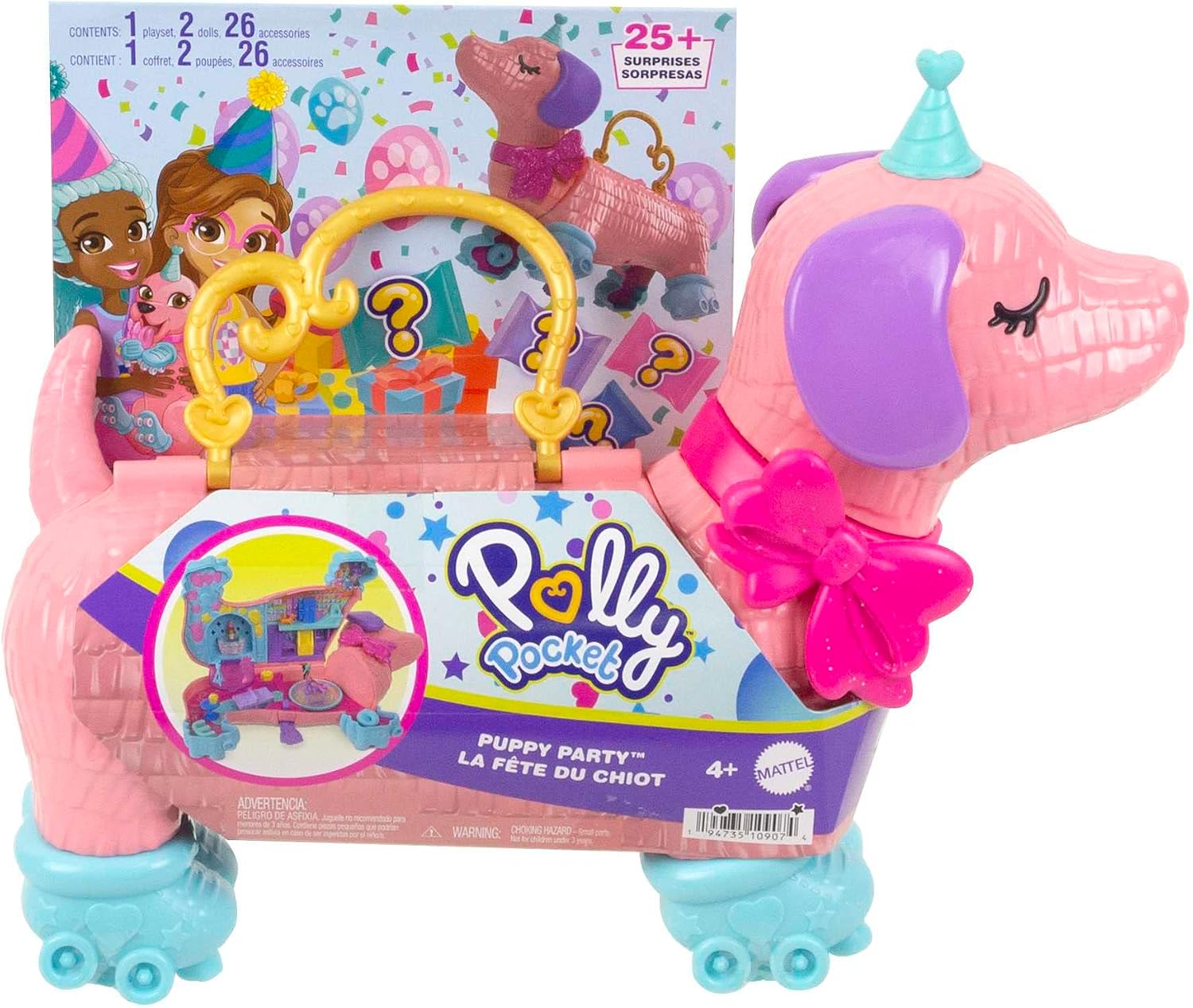 Thumbnail 5 de Polly Pocket HKV54 Puppy Party 🐶 Juego con Muñecas y Accesorios