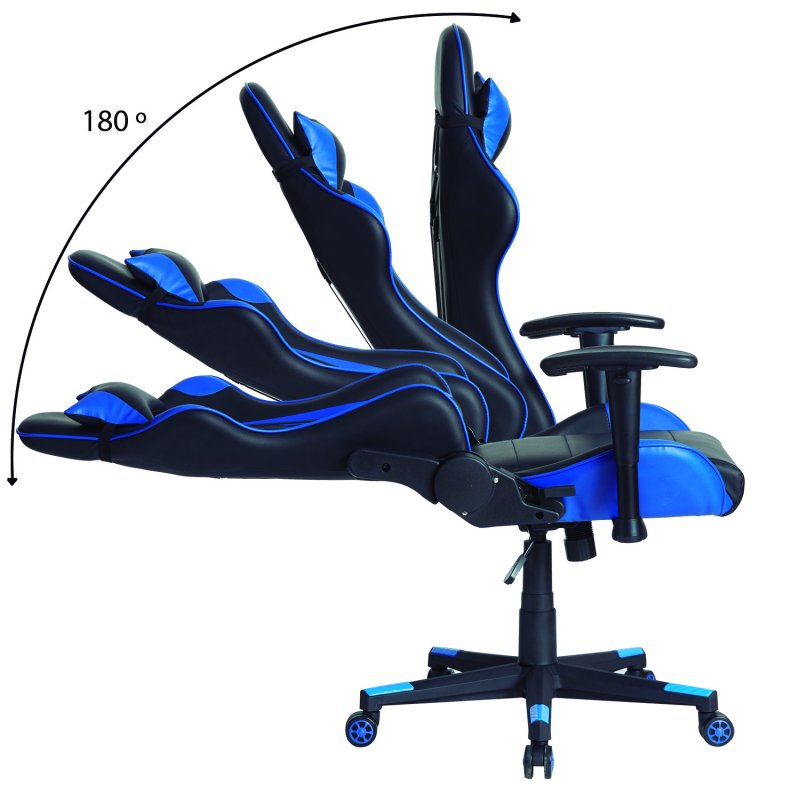 Thumbnail 2 de VS Venta-Stock Silla Gaming Azul/Negro 180º respaldo
