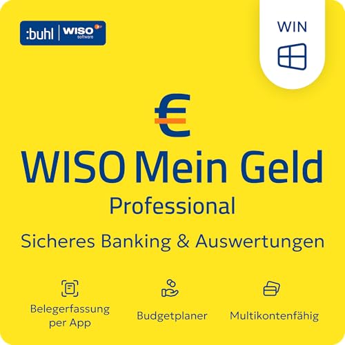 Detalle de WISO Mein Geld Prof. 2026 – Umfangreiches Online-Banking- und Finanzverwaltungs-Tool von Buhl Data (Windows Download, Updates bis 2028)