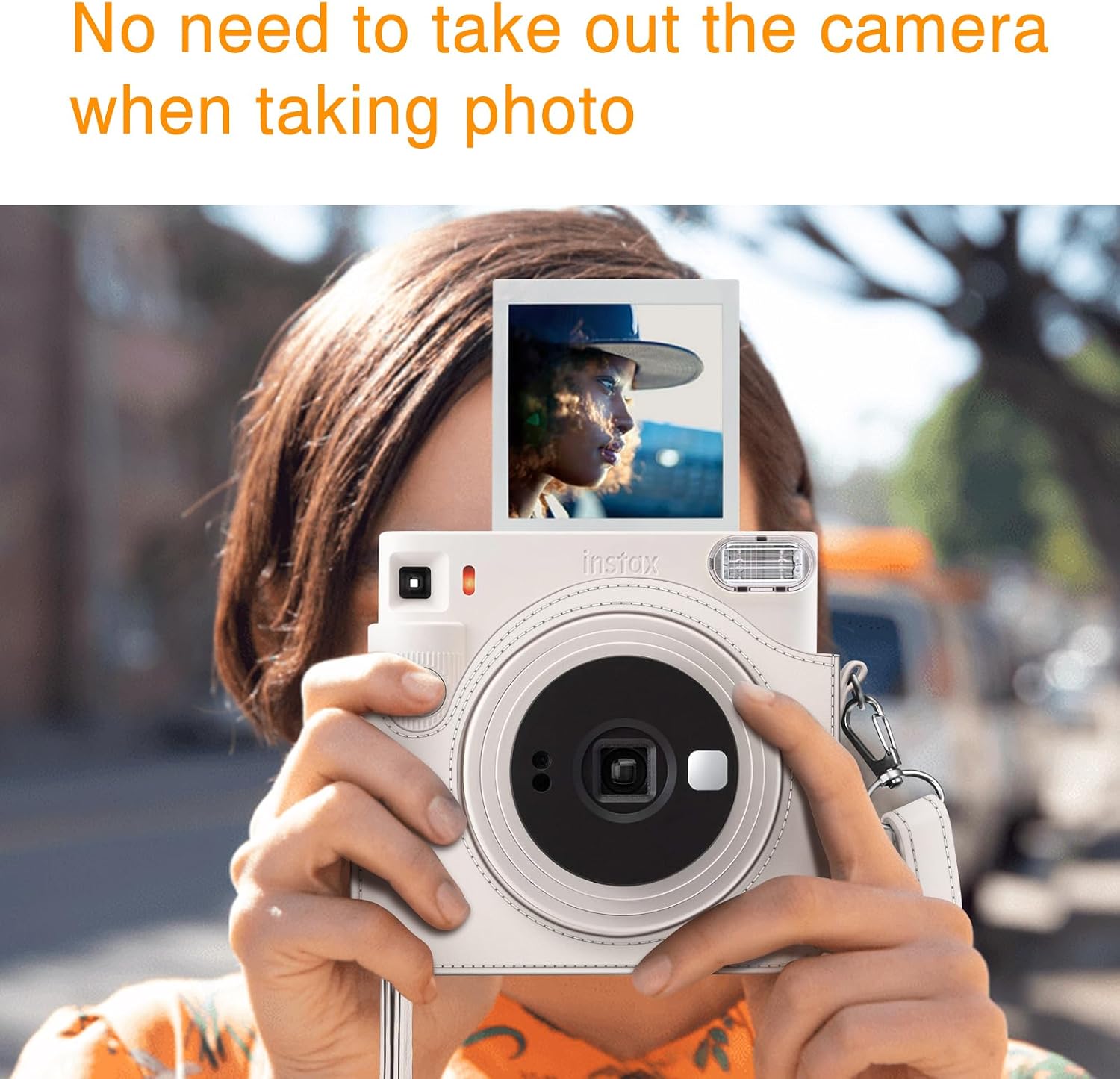 Detalle de Fintie Tasche für Fujifilm Instax Square SQ1 / SQ40 – Premium Schutzhülle mit abnehmbarem Riemen