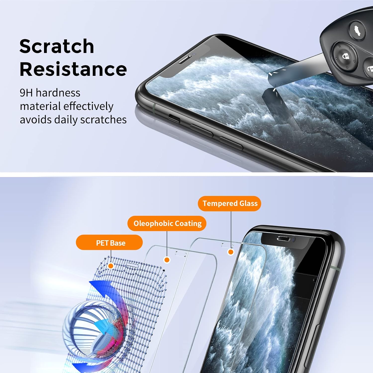 Detalle 2 de UNBREAKcable Screen Protector for iPhone XS Max 2 Pack