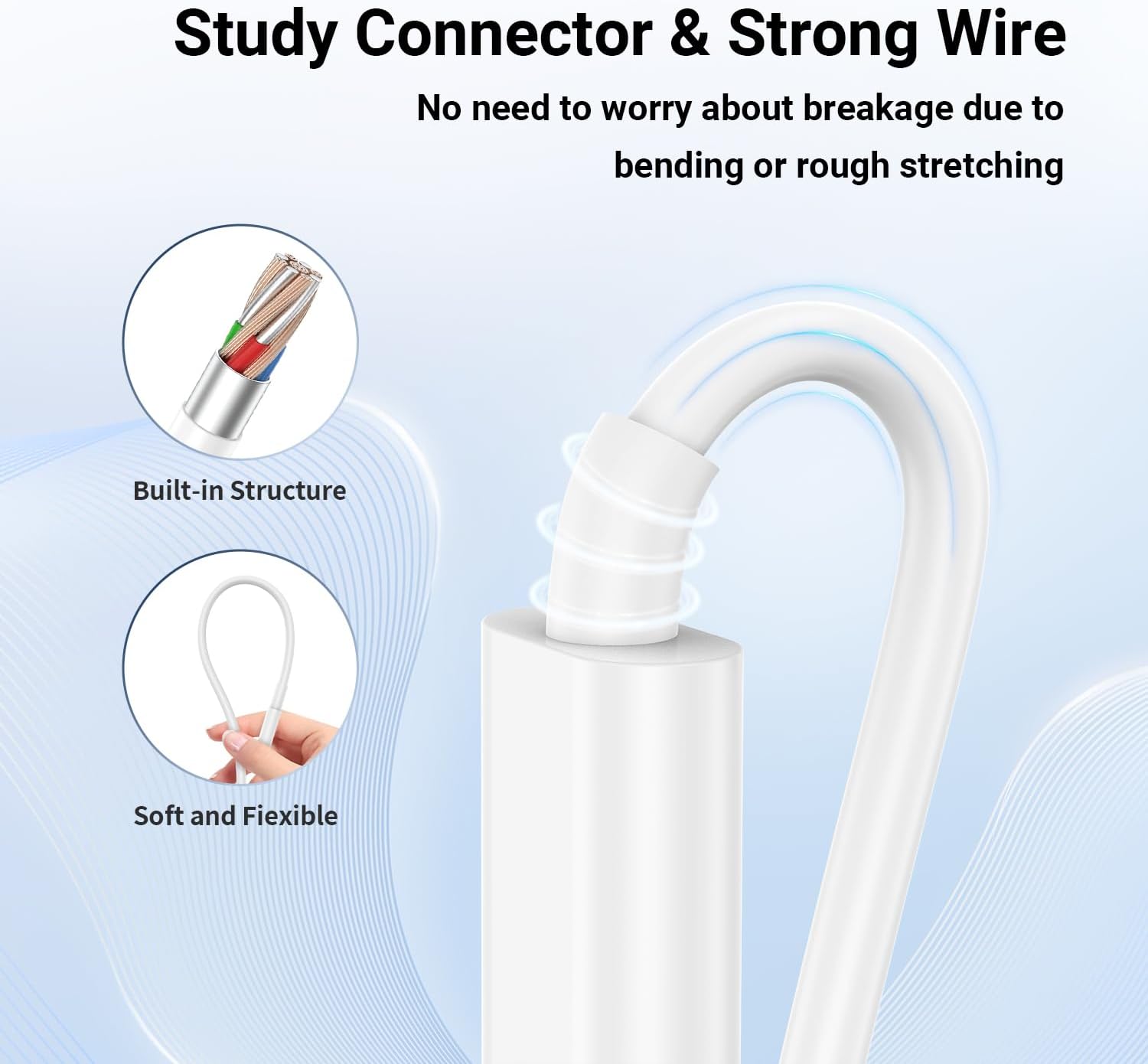 Thumbnail 3 de Essri Phone Charger 20W PD 10 ft USB‑C cable pack