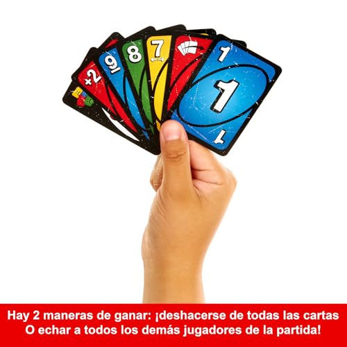 Detalle de Mattel Games UNO No Mercy: la versión brutal para la familia
