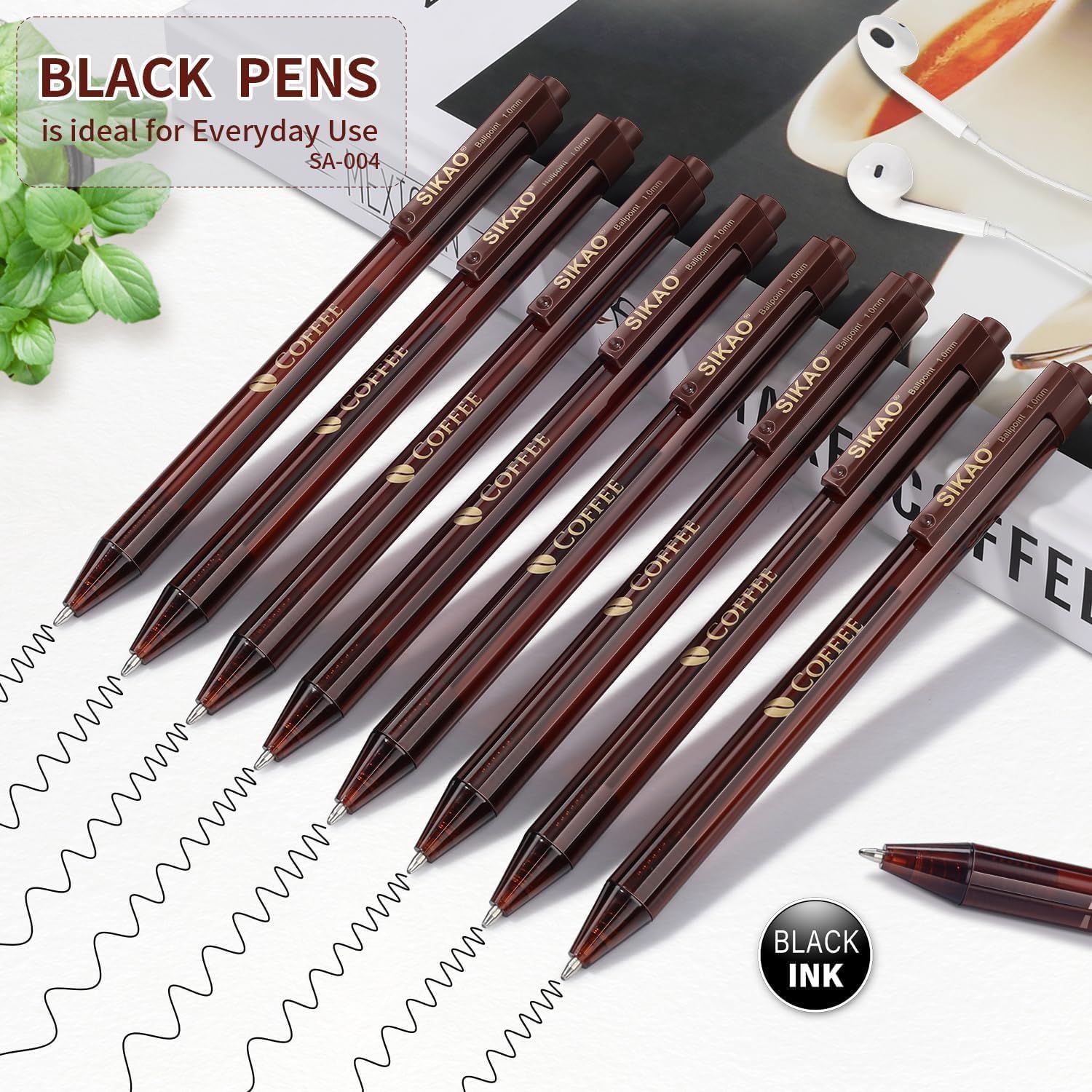 Detalle de Sikao Ballpoint Pens, 60-pack