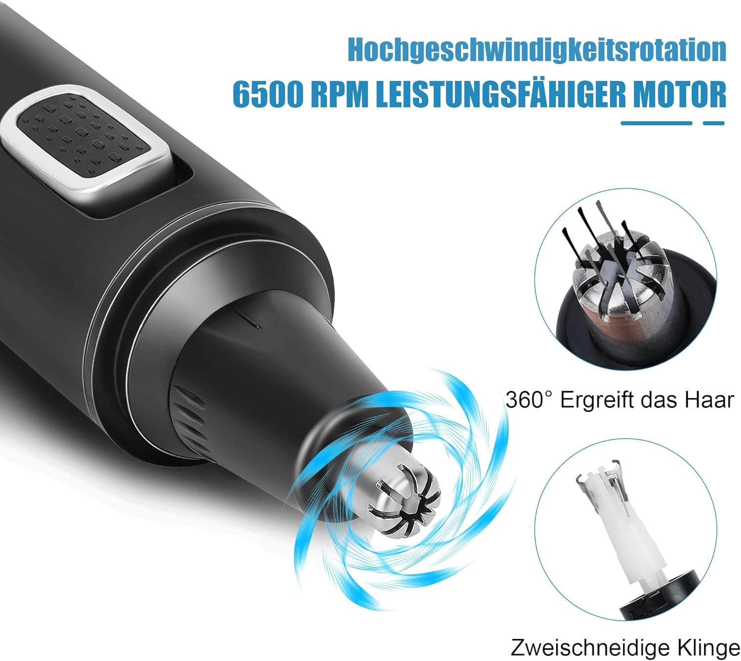 Thumbnail 2 de Nasenhaartrimmer Herren 2‑in‑1 6500 U/min