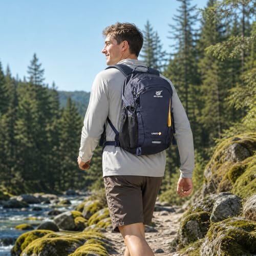 Detalle 2 de SKYSPER Leicht Wanderrucksack 20L – Kleiner Begleiter mit Rückenbelüftung