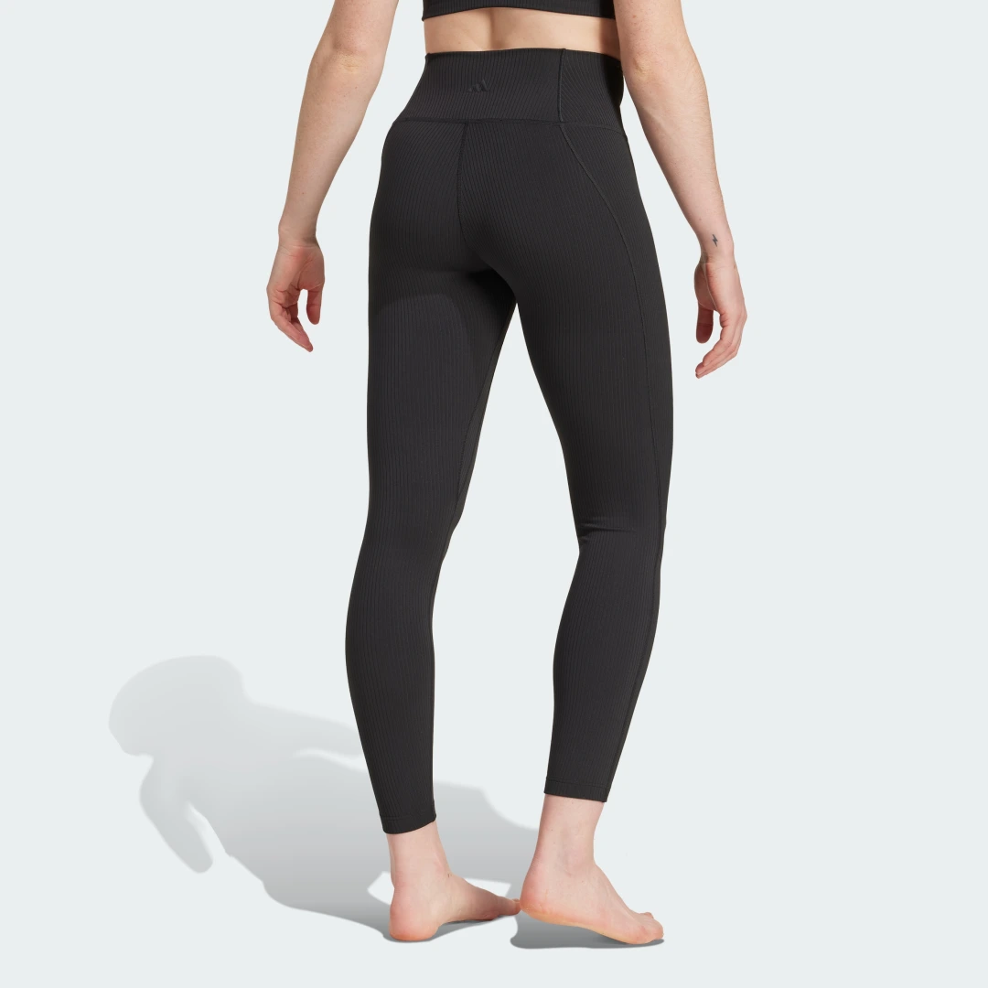 Detalle 2 de Mallas de canalé 7/8 adidas All Me – Negro