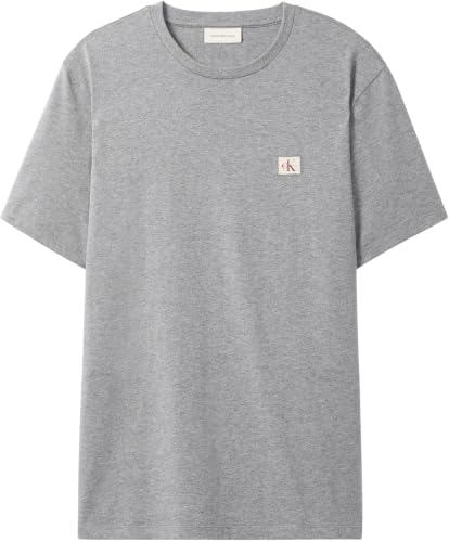 Detalle 2 de Calvin Klein Jeans SS Badge 30S Jersey Classic Tee LV04RC272G – T-shirt gris coton régénératif