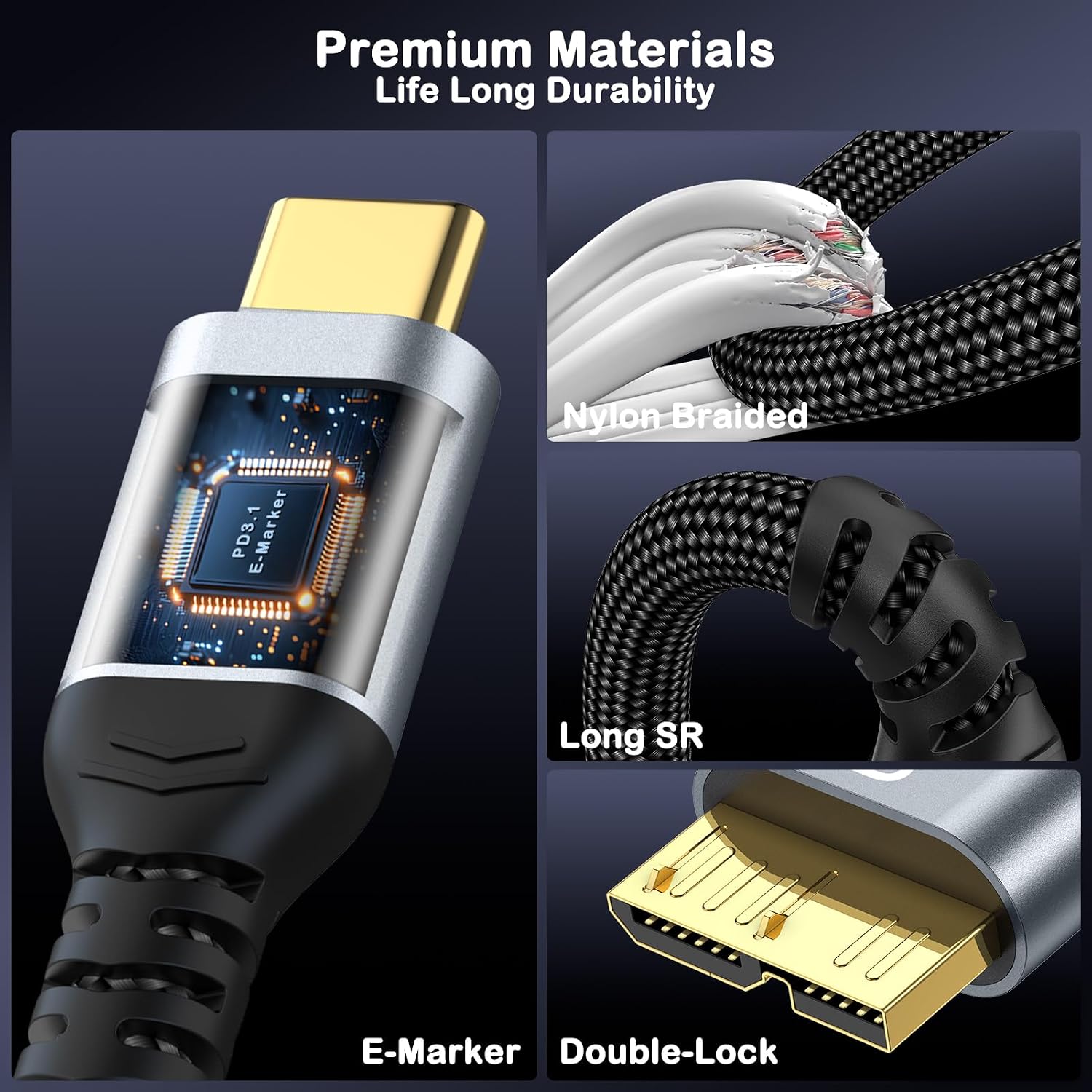 Thumbnail 4 de Green Jiss 10 Gbps USB-C Cable