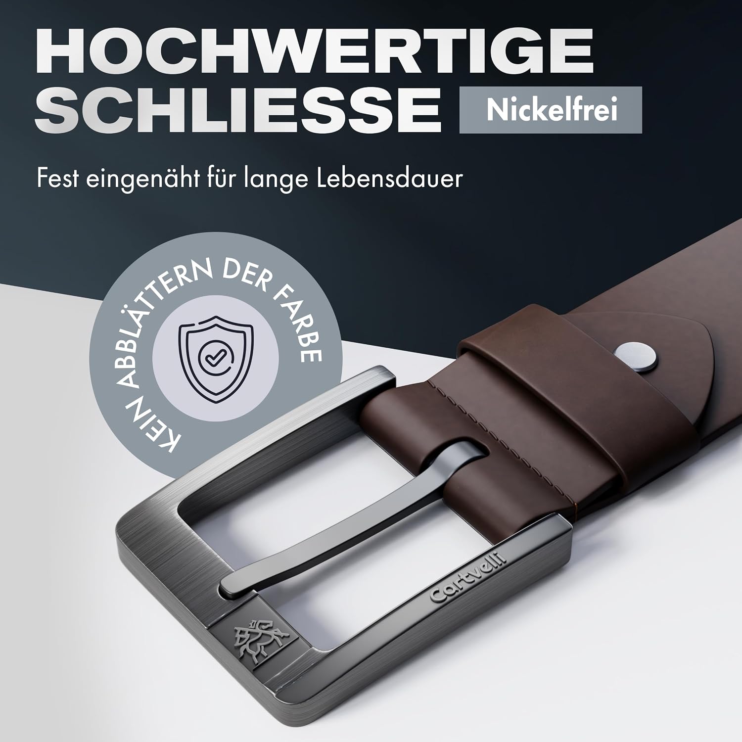 Thumbnail 3 de Cartvelli Premium Ledergürtel Herren 40mm