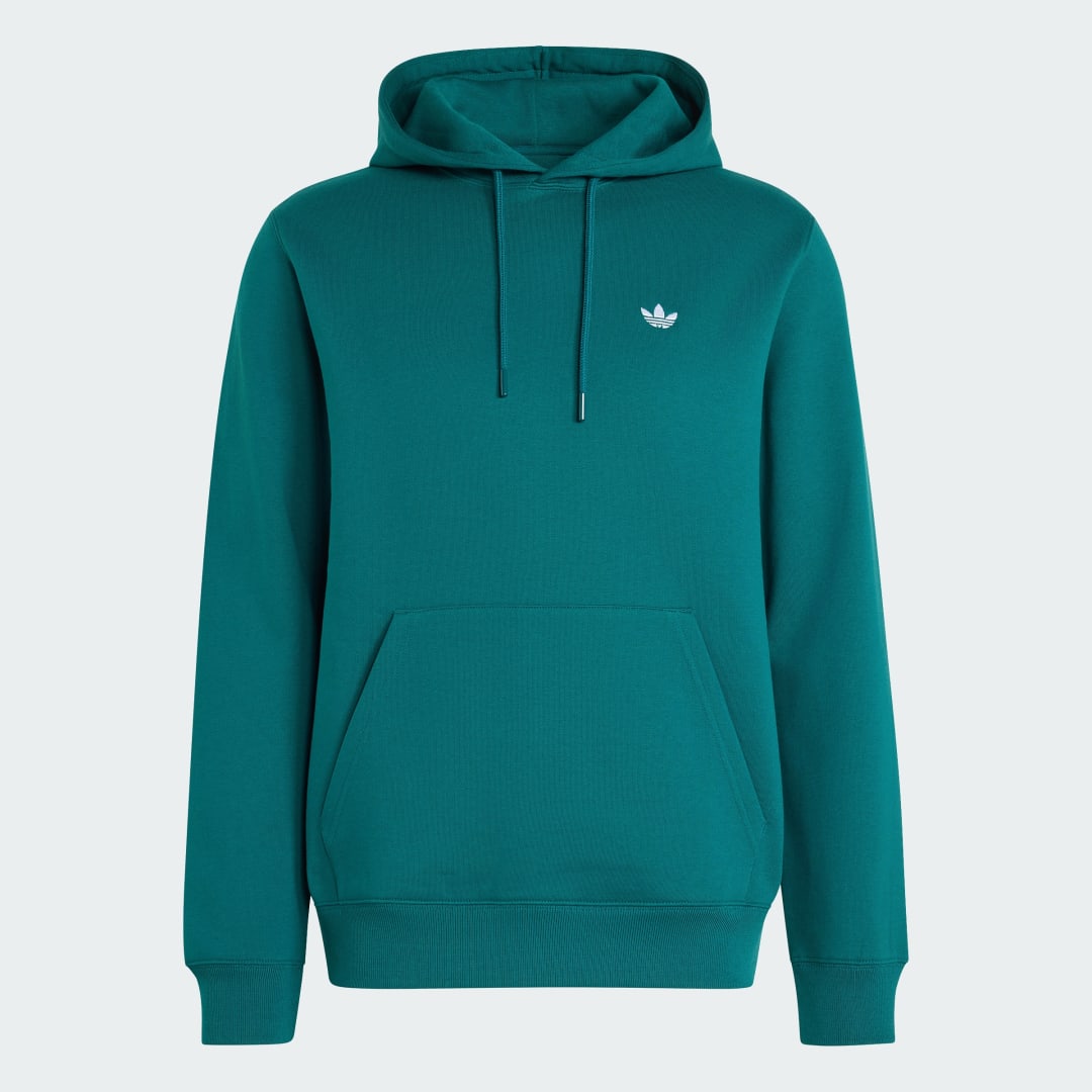 Detalle 2 de Sudadera con capucha Trefoil Essentials de Adidas – verde