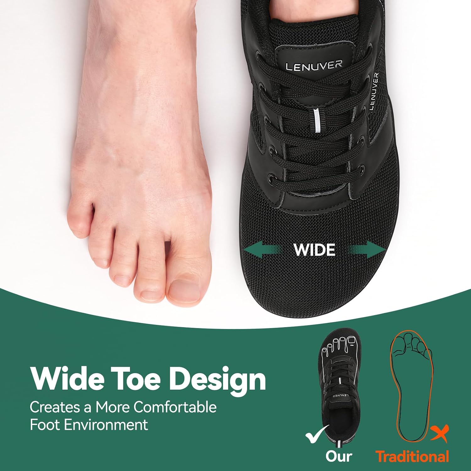 Detalle 2 de Barefoot trainers with wide toe space