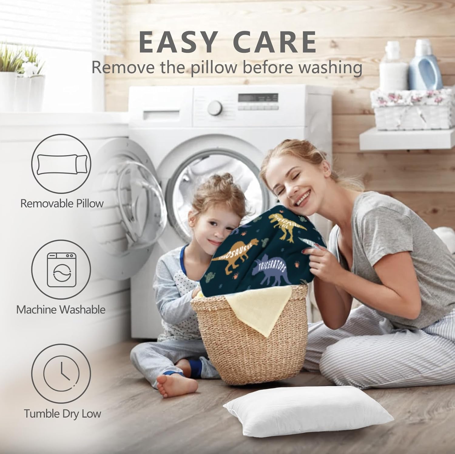 Thumbnail 6 de Primlect Thickened Toddler Nap Mat with Removable Pillow and Minky Blanket (55''x35''), Washable Roll-Up Sleeping Bag for Daycare