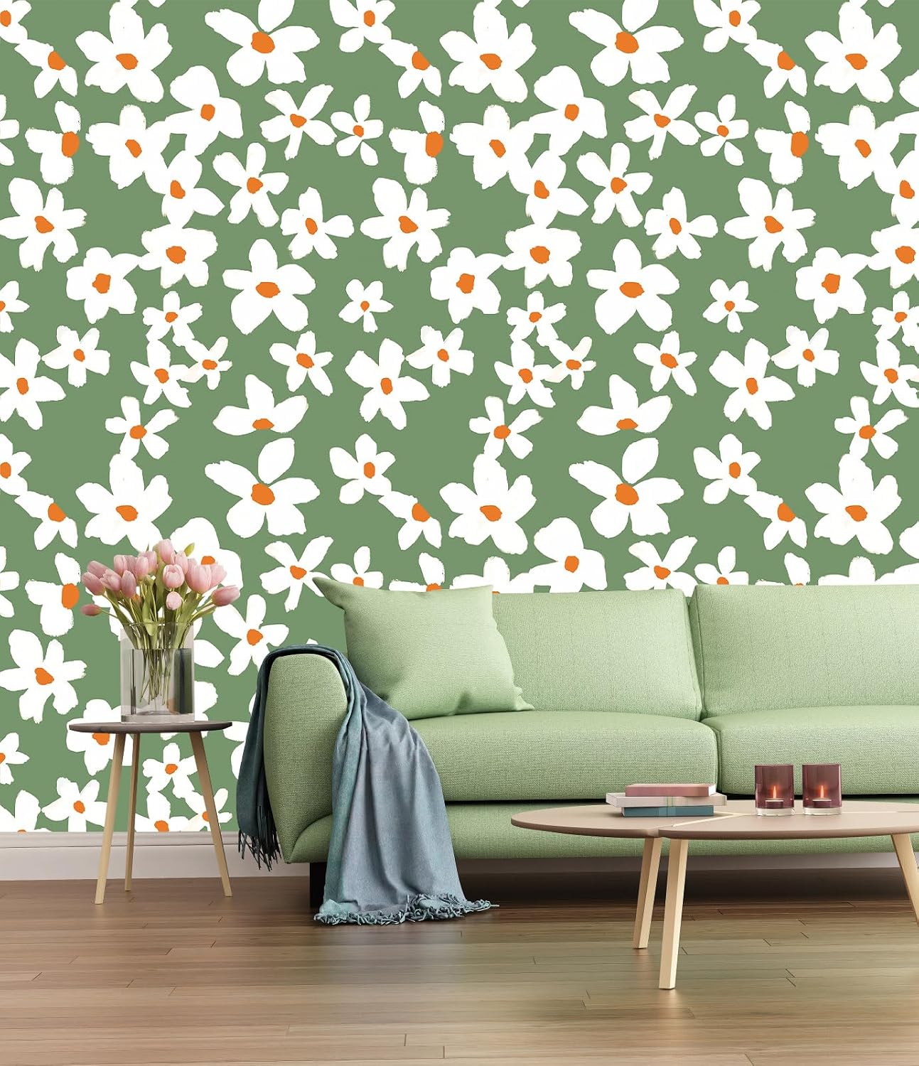 Detalle de Peel-and-stick wallpaper, vinyl