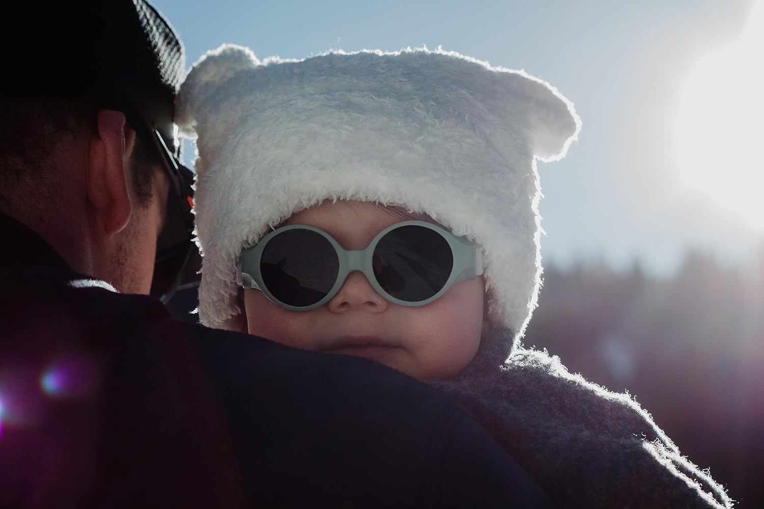 Thumbnail 5 de Béaba Lunettes de soleil pour bébé 0-9 mois – Catégorie 4, protection UV 100%, avec bandeau ajustable Vert sauge