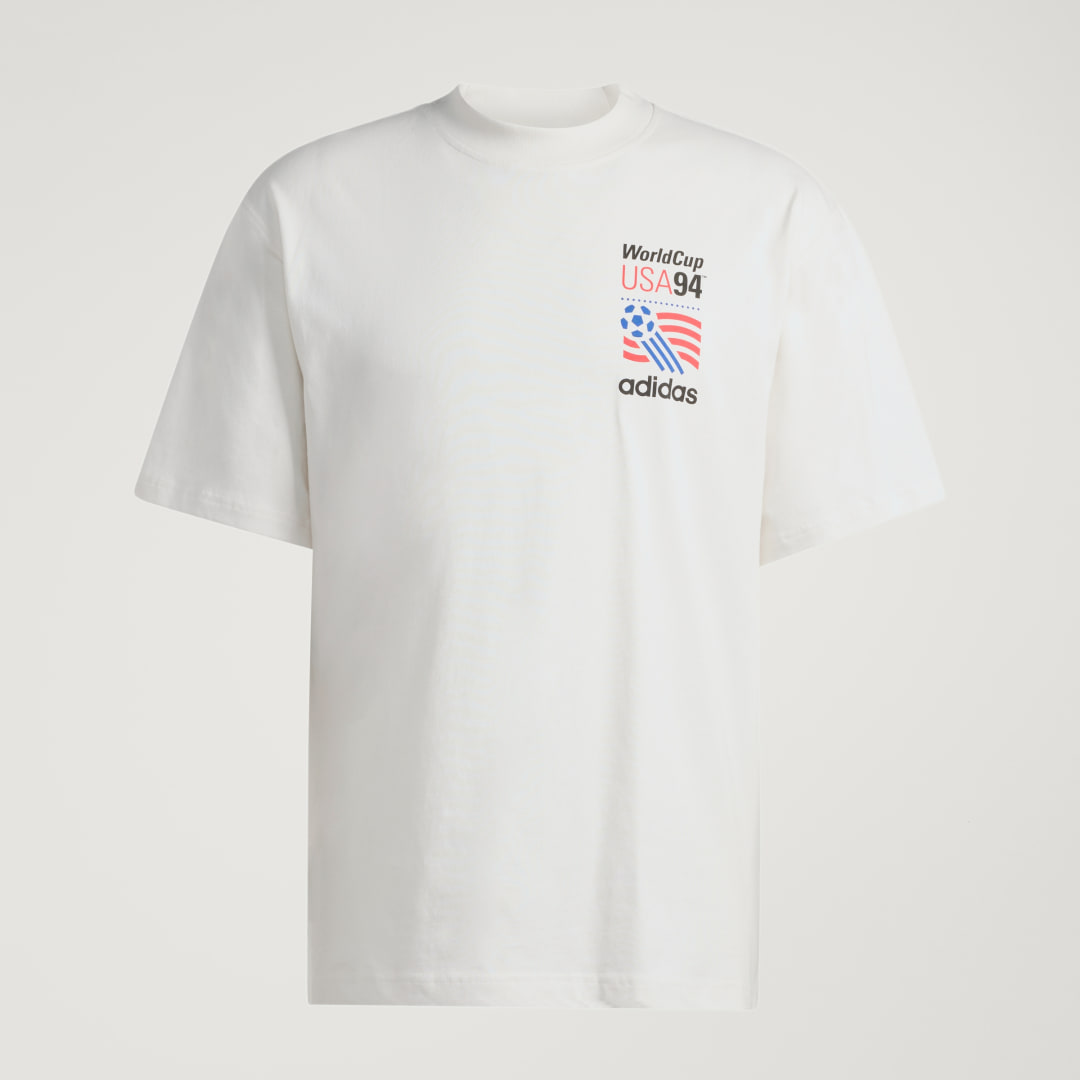 Thumbnail 3 de Camiseta estampada Adidas blanca: estilo cómodo para el día a día