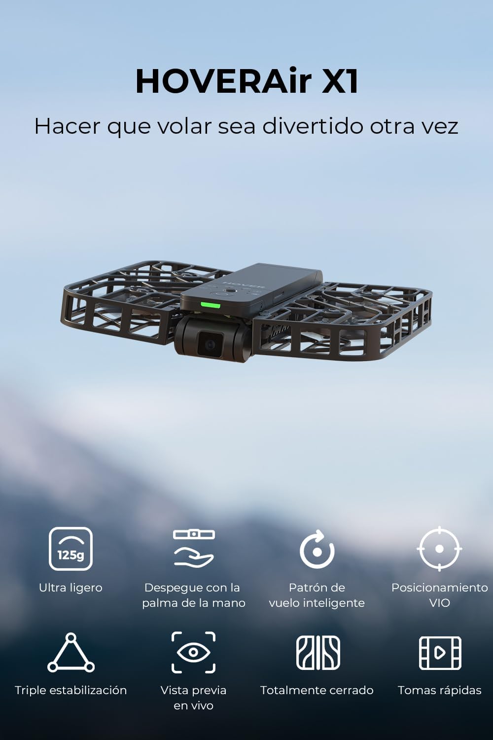 Thumbnail 1 de HOVERAir X1 Dron con Cámara HDR 🎥 - Mini Dron Portable