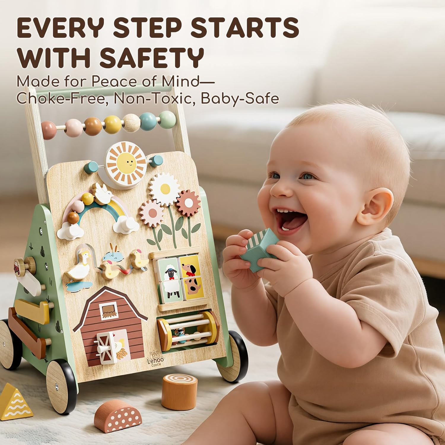 Thumbnail 5 de Lehoo Castle wooden baby walker, 10 in 1