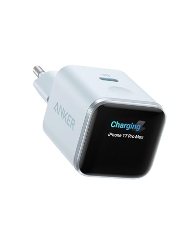 Detalle de Anker Nano Chargeur USB-C à Écran Intelligent 45W Nano – Charge rapide et mode Care