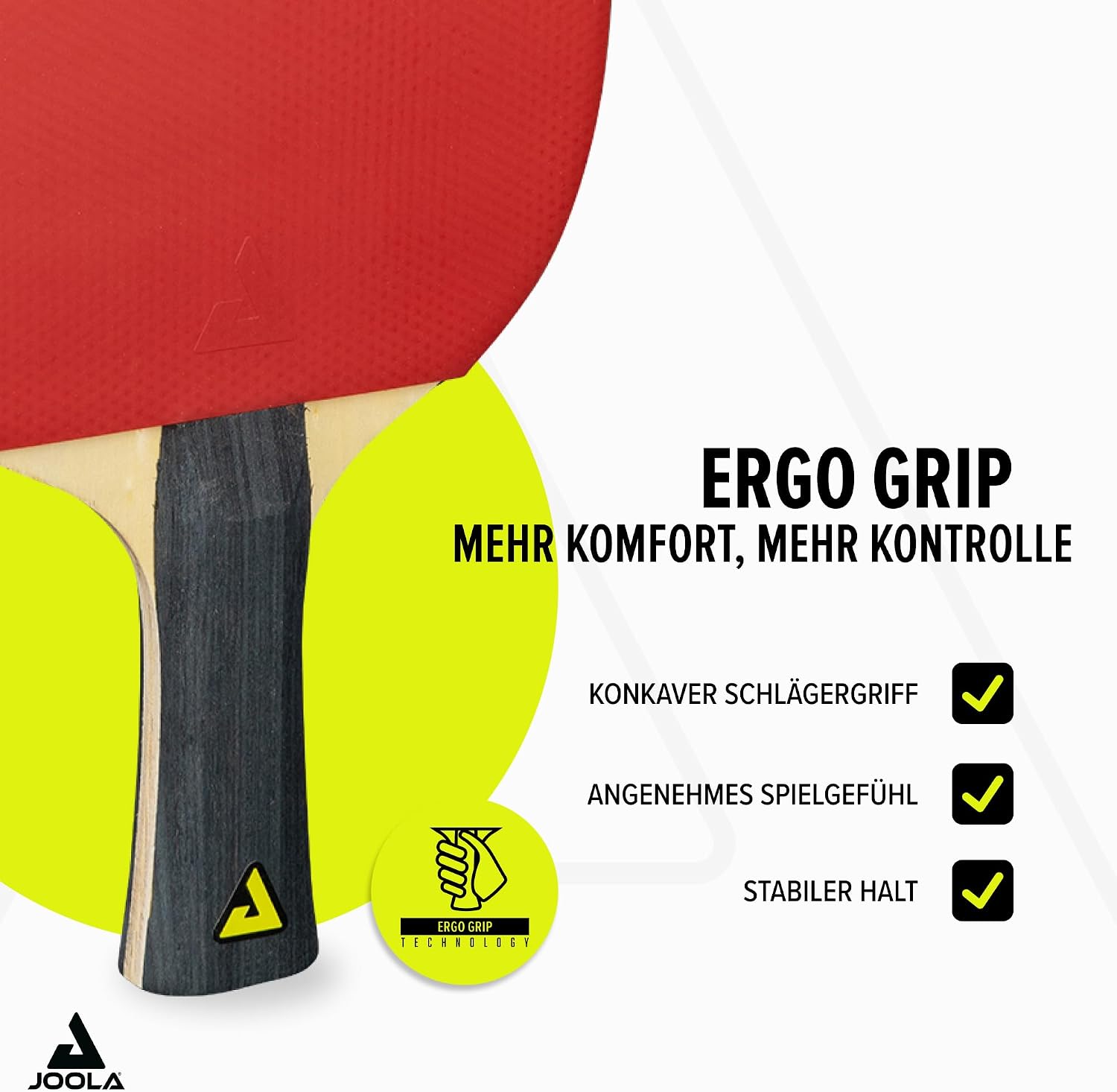 Detalle de JOOLA Tischtennis Set – 4 NEON-Schläger, 8 Bälle und Tragetasche