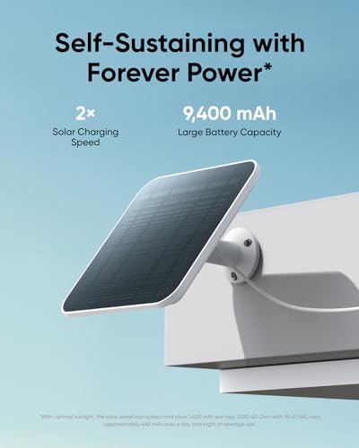 Thumbnail 1 de eufy Security 4G LTE Cam S330: 4K Cellular Solar Security Camera with Pan & Tilt