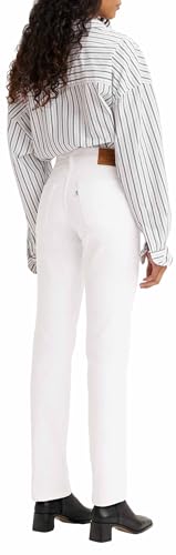 Detalle 1 de Levi's 724 High Rise Straight Jeans Mujer Western White