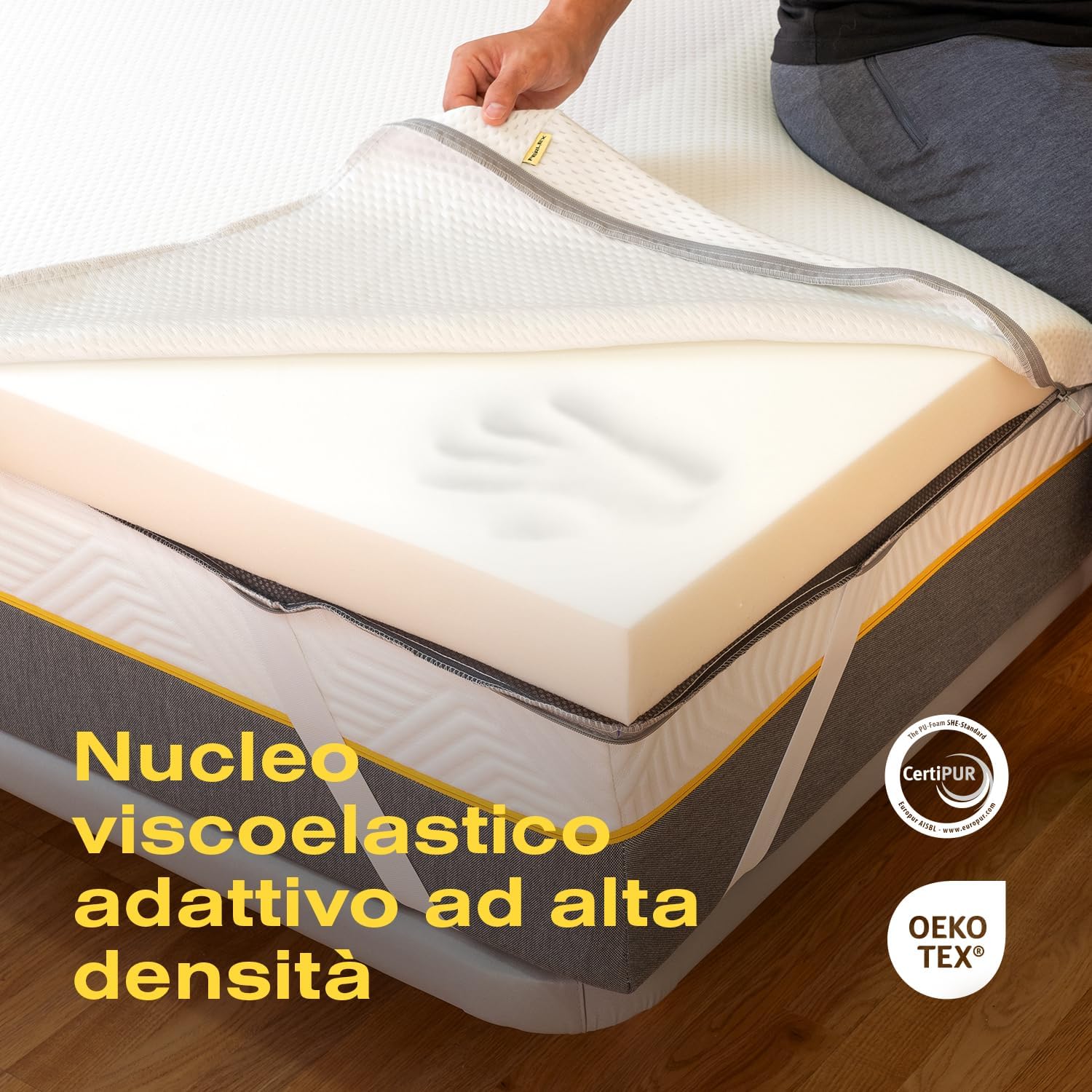 Detalle 2 de Ferlex Topper matrimoniale memory foam 7 cm 140x190