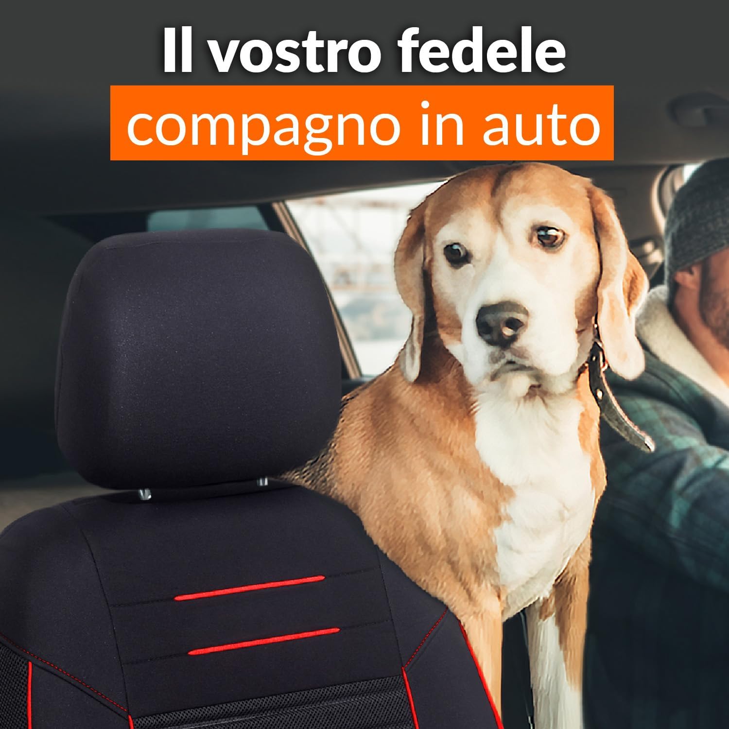 Thumbnail 5 de Upgrade4cars Coprisedili Universali Rosso Nero