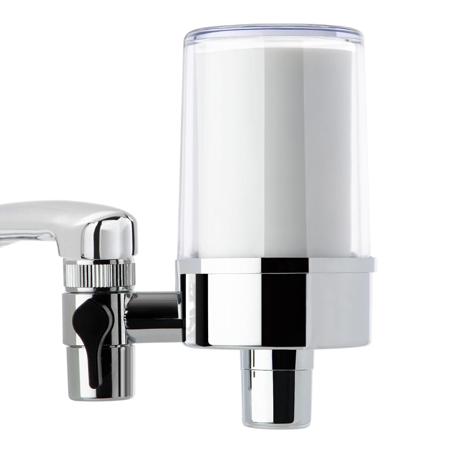 Detalle de iSpring DF2-CL kraanwaterfilter met BPA-vrije behuizing en filtercapaciteit tot 500 gallons